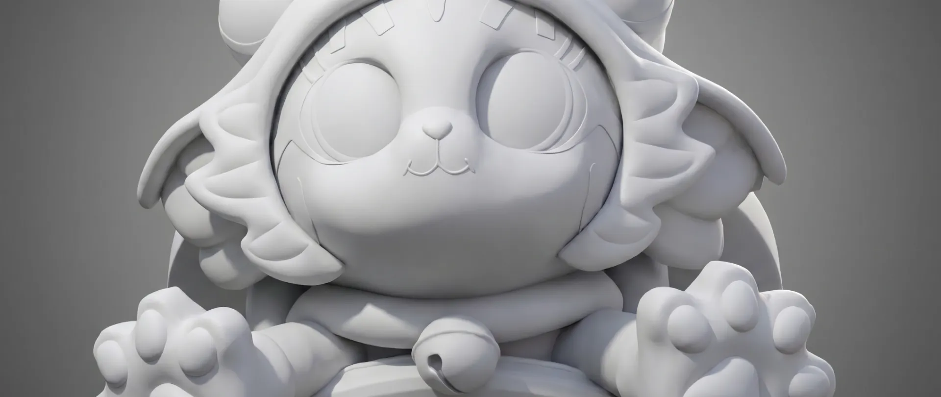 3D white model — structural and proportional validation