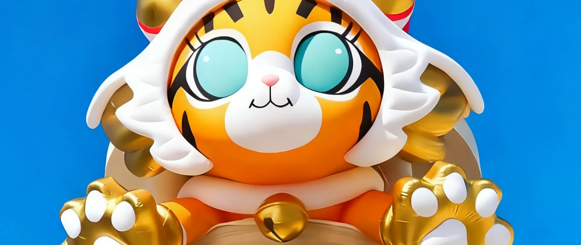 Finished inflatable mascot — production-ready custom IP installation