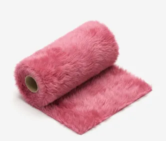 Long plush fabric sample for soft-touch inflatable character